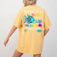 We'Re All Different But We Swim Together Elementary Teacher Women's Comfort Colors T-Shirt Back Print Mustard We'Re All Different But We Swim Together Elementary Teacher Women's Comfort Colors T-Shirt Back Print Mustard
