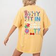 Why Fit In Doctor Teacher Cat In Hat Cool Autism Awareness Men Women Kids Women's Comfort Colors T-Shirt Back Print Mustard Why Fit In Doctor Teacher Cat In Hat Cool Autism Awareness Men Women Kids Women's Comfort Colors T-Shirt Back Print Mustard