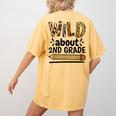 Wild About 2Nd Grade School Grade Teacher Women's Comfort Colors T-Shirt Back Print Mustard Wild About 2Nd Grade School Grade Teacher Women's Comfort Colors T-Shirt Back Print Mustard