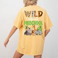 Wild About Preschool Teacher Student Preschool Zoo Safari Women's Comfort Colors T-Shirt Back Print Mustard Wild About Preschool Teacher Student Preschool Zoo Safari Women's Comfort Colors T-Shirt Back Print Mustard