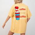 I Will Drink Coffee Here Or There Teacher Teaching Women's Comfort Colors T-Shirt Back Print Mustard I Will Drink Coffee Here Or There Teacher Teaching Women's Comfort Colors T-Shirt Back Print Mustard