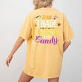 Will Trade Students For Candy Teacher Cute Halloween Costume Women's Comfort Colors T-Shirt Back Print Mustard Will Trade Students For Candy Teacher Cute Halloween Costume Women's Comfort Colors T-Shirt Back Print Mustard