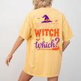 Which Witch Is Which Halloween For Women Men English Teacher Women's Comfort Colors T-Shirt Back Print Mustard Which Witch Is Which Halloween For Women Men English Teacher Women's Comfort Colors T-Shirt Back Print Mustard