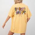 Women Spooky Science Teacher Halloween Science Stem Teacher Women's Comfort Colors T-Shirt Back Print Mustard