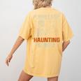 I Won't Stop Haunting Me Skeleton 6 7 Meme Teachers Women's Comfort Colors T-Shirt Back Print Mustard