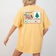 I Am Working For Christmas Break Special Education Teacher Women's Comfort Colors T-Shirt Back Print Mustard