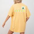 I Am Working For Christmas Break Teacher Christmas Women's Comfort Colors T-Shirt Back Print Mustard