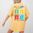 What Zone Are You In How Are You Feeling Teacher Women's Comfort Colors T-Shirt Back Print Mustard What Zone Are You In How Are You Feeling Teacher Women's Comfort Colors T-Shirt Back Print Mustard