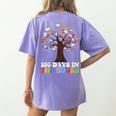 100 Days In The Books Reading Teacher 100th Day Of School Women's Comfort Colors T-Shirt Back Print Violet 100 Days In The Books Reading Teacher 100th Day Of School Women's Comfort Colors T-Shirt Back Print Violet