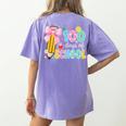 100 Days Of School Preppy 100th Day Of School Teachers Girls Women's Comfort Colors T-Shirt Back Print Violet 100 Days Of School Preppy 100th Day Of School Teachers Girls Women's Comfort Colors T-Shirt Back Print Violet