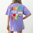100th Day Of School Teachers Kids Girls Child Happy 100 Days Women's Comfort Colors T-Shirt Back Print Violet 100th Day Of School Teachers Kids Girls Child Happy 100 Days Women's Comfort Colors T-Shirt Back Print Violet