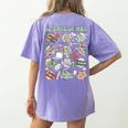 12 Days Of Art Teacher Christmas Artists Painter Educational Women's Comfort Colors T-Shirt Back Print Violet 12 Days Of Art Teacher Christmas Artists Painter Educational Women's Comfort Colors T-Shirt Back Print Violet