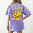 1st Grade Is Bananas Teacher Teaching Back To School Women's Comfort Colors T-Shirt Back Print Violet 1st Grade Is Bananas Teacher Teaching Back To School Women's Comfort Colors T-Shirt Back Print Violet