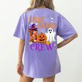 1st Grade Boo Crew Teacher Student Halloween Costume Women's Comfort Colors T-Shirt Back Print Violet 1st Grade Boo Crew Teacher Student Halloween Costume Women's Comfort Colors T-Shirt Back Print Violet