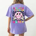 In My 1st Grade Era Smile Face Back To School Teacher Kid Women's Comfort Colors T-Shirt Back Print Violet