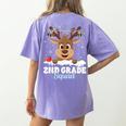 2nd Grade Teacher Christmas Second Grade Squad Reindeer Xmas For Men Women Kids Women's Comfort Colors T-Shirt Back Print Violet 2nd Grade Teacher Christmas Second Grade Squad Reindeer Xmas For Men Women Kids Women's Comfort Colors T-Shirt Back Print Violet