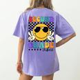 2nd Grade Teacher Shirts First Day Second Grade Shirt Girls Women's Comfort Colors T-Shirt Back Print Violet