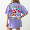 2nd Grade Is Out Of This World Space Rocket Planets Teacher Women's Comfort Colors T-Shirt Back Print Violet 2nd Grade Is Out Of This World Space Rocket Planets Teacher Women's Comfort Colors T-Shirt Back Print Violet