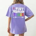 4 Teachers Or Parents Tiny Human Tamer Tee T-Shirt Women's Comfort Colors T-Shirt Back Print Violet 4 Teachers Or Parents Tiny Human Tamer Tee T-Shirt Women's Comfort Colors T-Shirt Back Print Violet