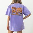 4th Grade Back To School Fourth Grade Dream Team Teacher Women's Comfort Colors T-Shirt Back Print Violet