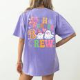 4th Grade Boo Crew Fourth Grade Teacher Kids Happy Halloween Women's Comfort Colors T-Shirt Back Print Violet 4th Grade Boo Crew Fourth Grade Teacher Kids Happy Halloween Women's Comfort Colors T-Shirt Back Print Violet