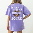 4th Grade Squad Star Team Leopard Teacher Crew Student Men Women Girls Kids Women's Comfort Colors T-Shirt Back Print Violet 4th Grade Squad Star Team Leopard Teacher Crew Student Men Women Girls Kids Women's Comfort Colors T-Shirt Back Print Violet