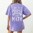 5 Out Of 4 People Struggle With Math Teacher Science Women's Comfort Colors T-Shirt Back Print Violet