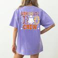 5th Grade Boo Crew Halloween Teachers Students Women's Comfort Colors T-Shirt Back Print Violet