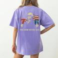 6-7 7-6 George Washington Freedom For Teachers Women's Comfort Colors T-Shirt Back Print Violet 6-7 7-6 George Washington Freedom For Teachers Women's Comfort Colors T-Shirt Back Print Violet