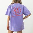 6 7 Brainrot Elementary Teacher Meme 67 Six Seven Women's Comfort Colors T-Shirt Back Print Violet 6 7 Brainrot Elementary Teacher Meme 67 Six Seven Women's Comfort Colors T-Shirt Back Print Violet