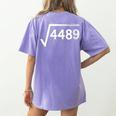 67 Meme Math Teacher Square Root 4489 Women's Comfort Colors T-Shirt Back Print Violet