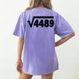 67 Meme Square Root 4489 Six Seven Slang Math Teacher Women's Comfort Colors T-Shirt Back Print Violet 67 Meme Square Root 4489 Six Seven Slang Math Teacher Women's Comfort Colors T-Shirt Back Print Violet