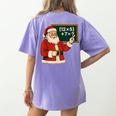 67 Teacher Christmas Santa Six Seven Meme Brainrot Math Joke Women's Comfort Colors T-Shirt Back Print Violet 67 Teacher Christmas Santa Six Seven Meme Brainrot Math Joke Women's Comfort Colors T-Shirt Back Print Violet