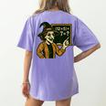 67 Teacher Halloween Witch Six Seven Meme Brainrot Math Joke Women's Comfort Colors T-Shirt Back Print Violet