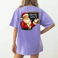67 Teacher Santa Christmas Six Seven Meme Math Xmas Women's Comfort Colors T-Shirt Back Print Violet 67 Teacher Santa Christmas Six Seven Meme Math Xmas Women's Comfort Colors T-Shirt Back Print Violet