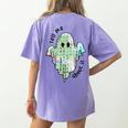 AAC Ghost Tell Me About It Speech Pathology AAC Sped Teacher Women's Comfort Colors T-Shirt Back Print Violet AAC Ghost Tell Me About It Speech Pathology AAC Sped Teacher Women's Comfort Colors T-Shirt Back Print Violet