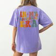 In My Advocating Era Advocate Autism Awareness Sped Teacher Men Women Kids Women's Comfort Colors T-Shirt Back Print Violet