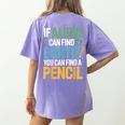 If Aliens Can Find Earth You Can Find a Pencil Teacher Women's Comfort Colors T-Shirt Back Print Violet If Aliens Can Find Earth You Can Find a Pencil Teacher Women's Comfort Colors T-Shirt Back Print Violet