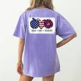 American Flag Teach Love Freedom Preschool Teacher 4th July Women's Comfort Colors T-Shirt Back Print Violet American Flag Teach Love Freedom Preschool Teacher 4th July Women's Comfort Colors T-Shirt Back Print Violet