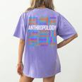Anthropology Words Anthropologist Teacher Women's Comfort Colors T-Shirt Back Print Violet Anthropology Words Anthropologist Teacher Women's Comfort Colors T-Shirt Back Print Violet