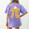 Apple Pi Pie Pun Math Teacher Pi Day 2020 Women's Comfort Colors T-Shirt Back Print Violet Apple Pi Pie Pun Math Teacher Pi Day 2020 Women's Comfort Colors T-Shirt Back Print Violet