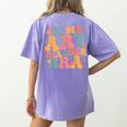 In My Art Teacher Era Artists First Day Of School Women Women's Comfort Colors T-Shirt Back Print Violet In My Art Teacher Era Artists First Day Of School Women Women's Comfort Colors T-Shirt Back Print Violet