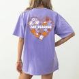 Art Teacher Heart Autumn Thanksgiving Kids Women's Comfort Colors T-Shirt Back Print Violet Art Teacher Heart Autumn Thanksgiving Kids Women's Comfort Colors T-Shirt Back Print Violet