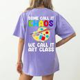 Art Teacher For Men Women Art Teacher Appreciation Women's Comfort Colors T-Shirt Back Print Violet Art Teacher For Men Women Art Teacher Appreciation Women's Comfort Colors T-Shirt Back Print Violet