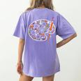 Art Teacher Pumpkin Scary Halloween Costume Men Women Women's Comfort Colors T-Shirt Back Print Violet Art Teacher Pumpkin Scary Halloween Costume Men Women Women's Comfort Colors T-Shirt Back Print Violet