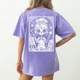 Artist Tarot Card Skeleton Painter Art Teacher Witchy Women's Comfort Colors T-Shirt Back Print Violet Artist Tarot Card Skeleton Painter Art Teacher Witchy Women's Comfort Colors T-Shirt Back Print Violet