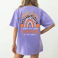Assistant Teacher Rainbow Leopard Halloween Teacher Women's Comfort Colors T-Shirt Back Print Violet Assistant Teacher Rainbow Leopard Halloween Teacher Women's Comfort Colors T-Shirt Back Print Violet