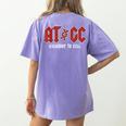 ATGC Teacher Student Biology Women's Comfort Colors T-Shirt Back Print Violet ATGC Teacher Student Biology Women's Comfort Colors T-Shirt Back Print Violet