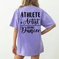 Athlete Plus Artist Equals Dancer Ballerina Teacher Student For Men Women Kids Women's Comfort Colors T-Shirt Back Print Violet Athlete Plus Artist Equals Dancer Ballerina Teacher Student For Men Women Kids Women's Comfort Colors T-Shirt Back Print Violet