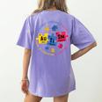 Autism Awareness Shirt Periodic Puzzle Science Teacher Men Women Kids Women's Comfort Colors T-Shirt Back Print Violet Autism Awareness Shirt Periodic Puzzle Science Teacher Men Women Kids Women's Comfort Colors T-Shirt Back Print Violet